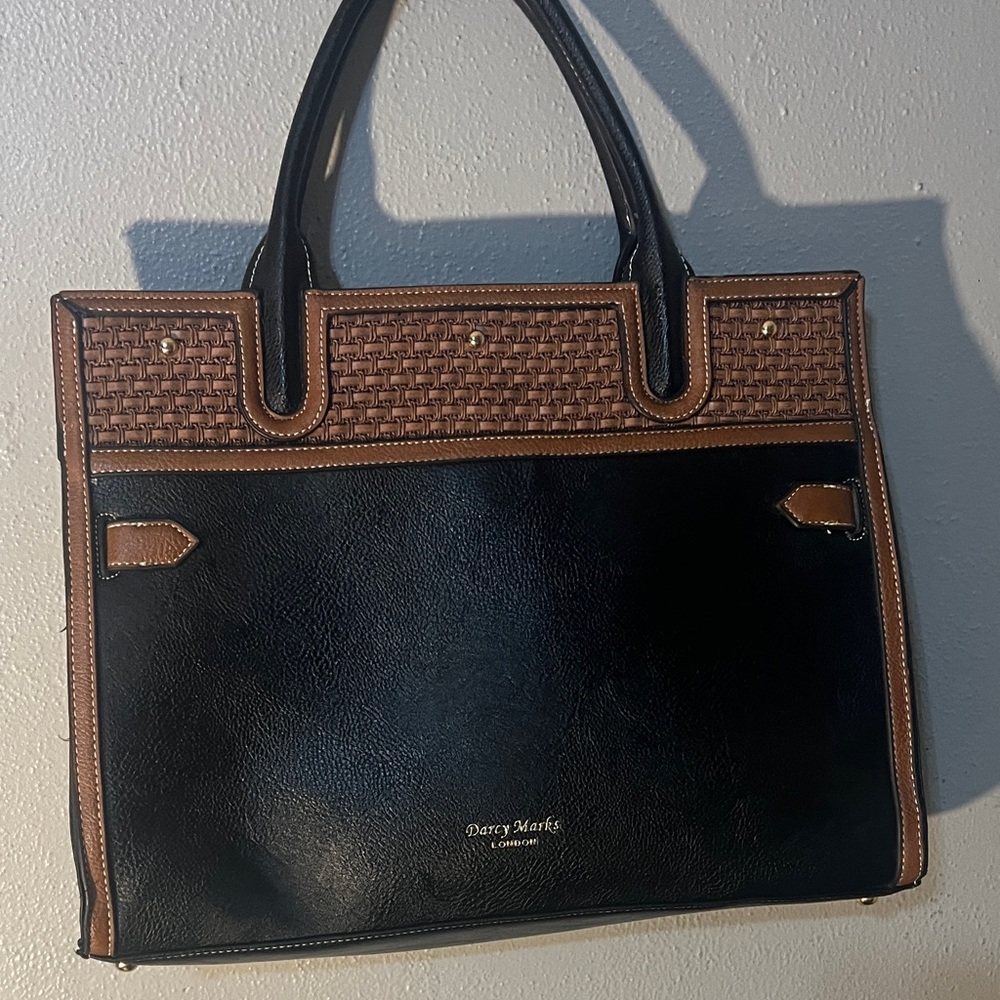 large Darcy Marks from London Black and Brown Women's Tote